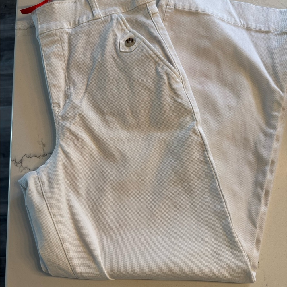 SPANX White Wide Leg Pants Effortless Elegance